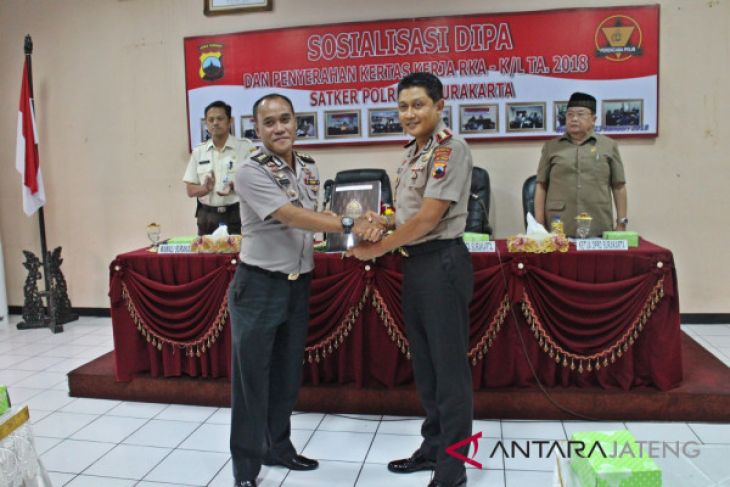 DIPA 2018 Polresta Surakarta mencapai Rp118,208 miliar