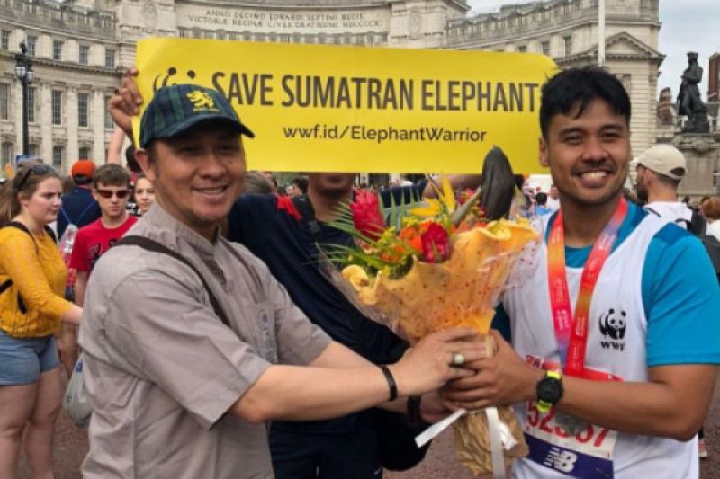 Chicco Jericho bersama 40.000 pelari ikut London Marathon