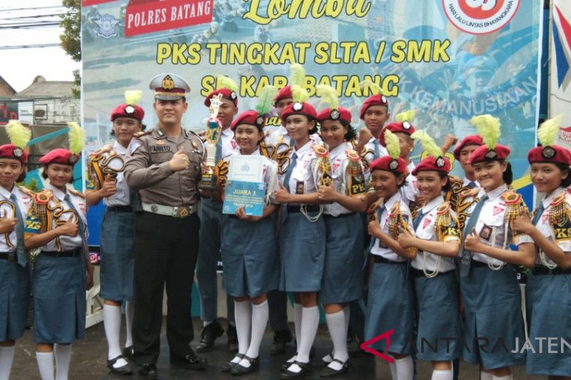 Libatkan pelajar, Polres Batang bentuk kader tertib berlalu lintas