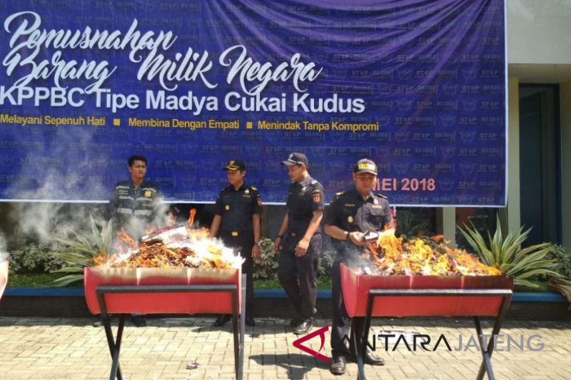 KPPBC Kudus ungkap 56 kasus pelanggaran cukai