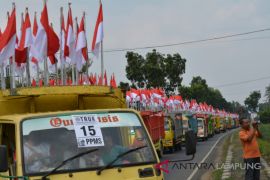 Lampung Timur meriahkan HUT Kemerdekaan dengan Merah Putih