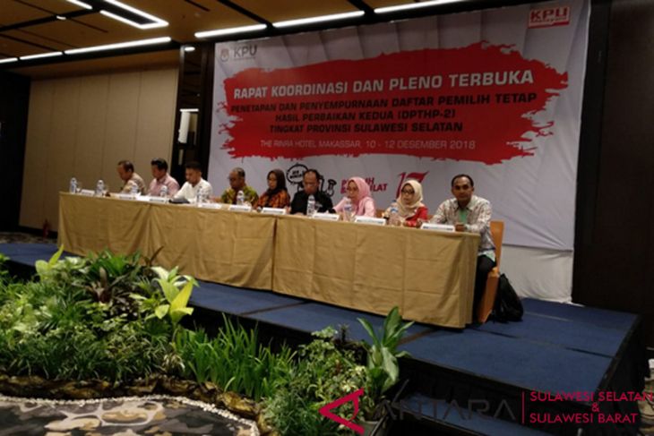 DPT Pemilu Sulsel bertambah 105.177 pemilih