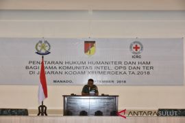 Penataran hukum humaniter Kodam XIII Merdeka berakhir