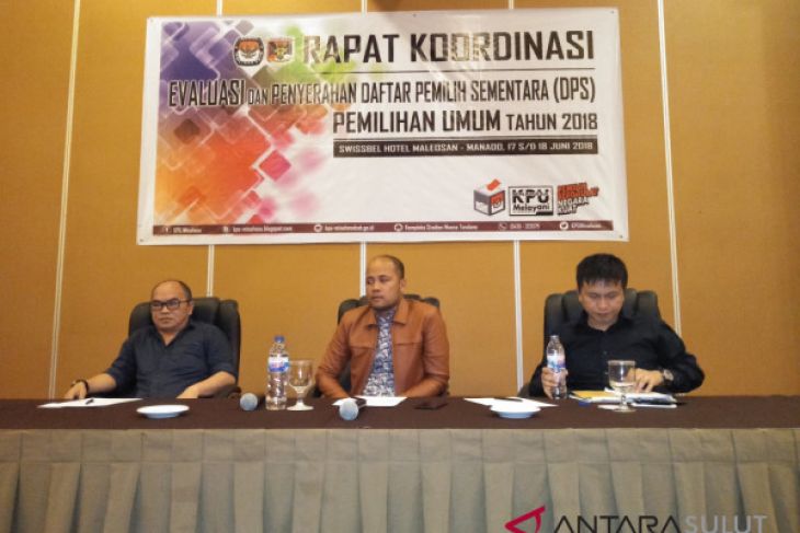 KPU Minahasa laksanakan rakor evaluasi dan penyerahan DPS