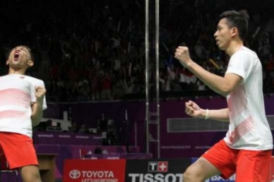 Atlet Bulu Tangkis Ganda Putra Indonesia Fajar-Rian Raih Gelar Juara Di India