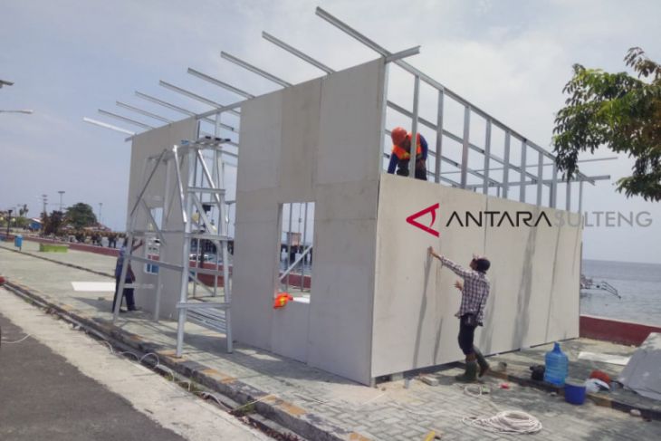 Pemerintah bangunkan huntara korban gempa di Parimo