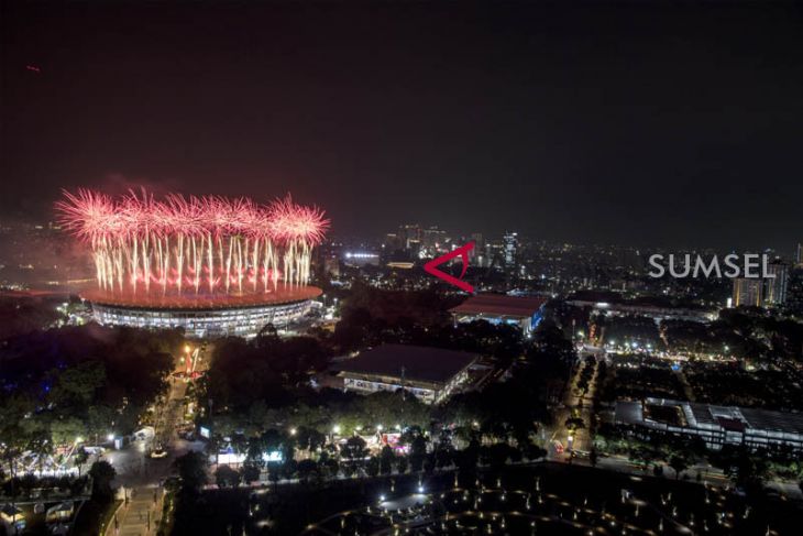 Meriahnya pembukaan Asian Games 2018 di GBK Jakarta