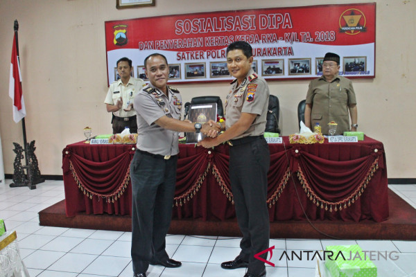 DIPA 2018 Polresta Surakarta mencapai Rp118,208 miliar