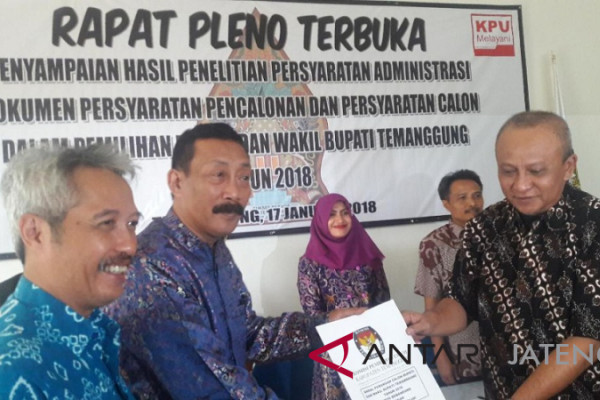 Tes kesehatan semua bakal cabup-cawabub Temanggung penuhi syarat