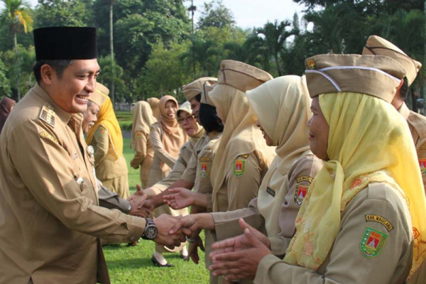 Jalani cuti kampanye, Bupati Magelang pamitan kepada pegawai