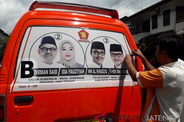 Panwaskab Temanggung copot APK di angkutan umum