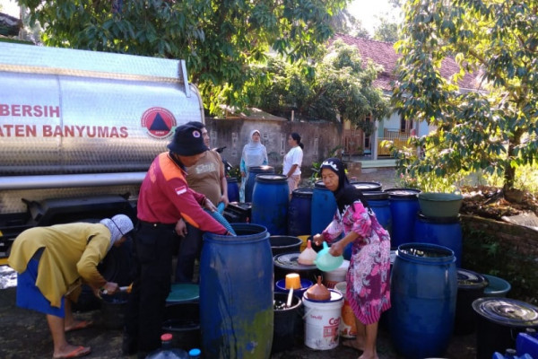 Kekeringan di Banyumas meluas