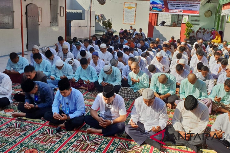 Doa warga binaan Rutan Boyolali untuk korban gempa