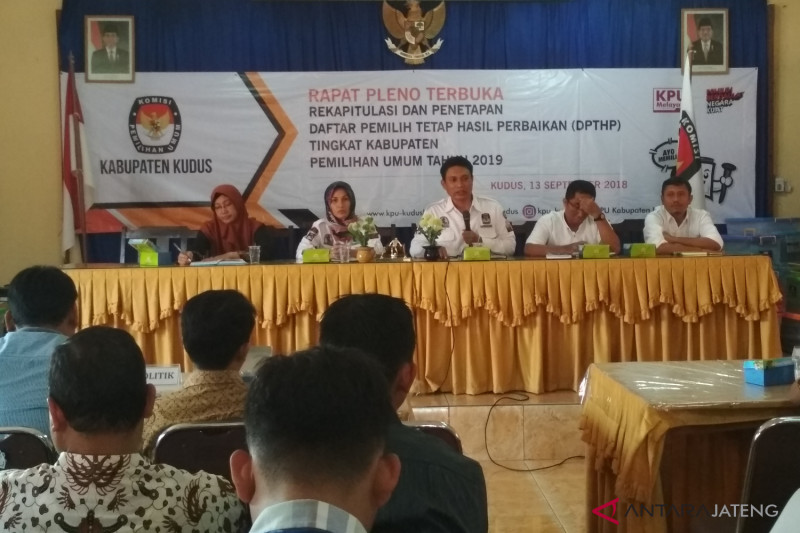 Jumlah pemilih di Kudus berkurang 1.040 orang