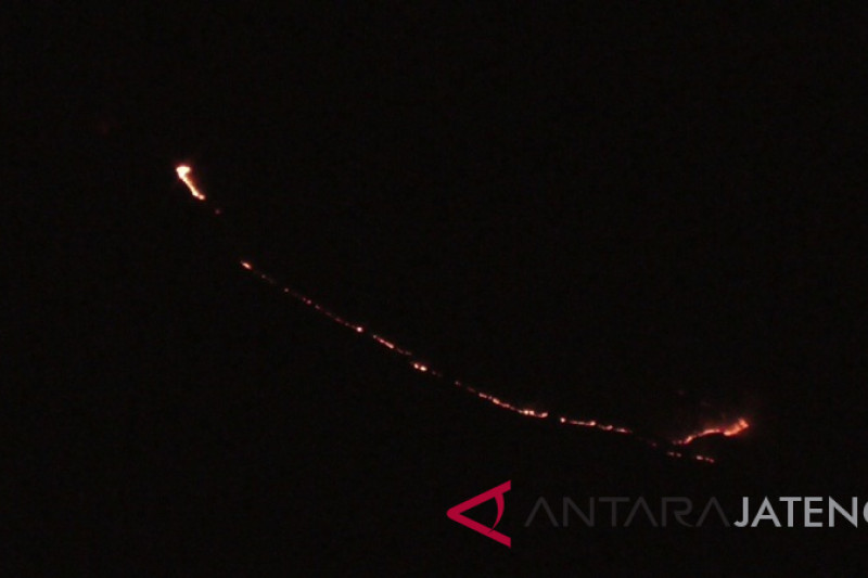 Ratusan hektare hutan Gunung Sindoro- Sumbing terbakar