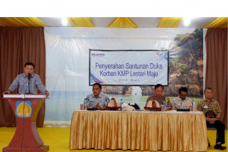 Jasa Raharja serahkan santunan korban KM Lestari Maju