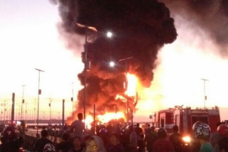 Satu unit kapal terbakar di Pelabuhan Selayar