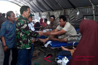 Presiden tinjau lokasi gempa Palu