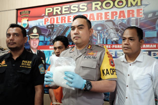 Polres Parepare tangkap pemilik sabu satu kilogram