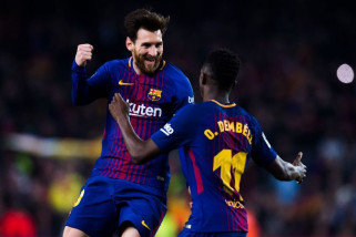 Barca dan Atletico bersusah payah raih kemenangan tipis