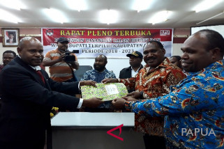 KPU Puncak tetapkan bupati/wabup terpilih
