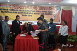 KPU Biak Numfor tetapkan bupati dan wakil bupati terpilih