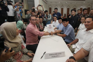 Dana kampanye awal Prabowo-Sandiaga Rp2 miliar