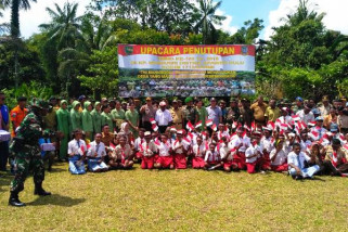 Satgas TMMD di Sarmi bangun gereja dan balai kampung
