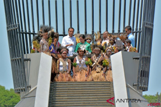 Peresmian monumen kapsul waktu disambut dengan #kapsulharapanindonesia