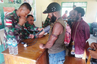 Yonif 126/KC gelar pengobatan massal di Keerom