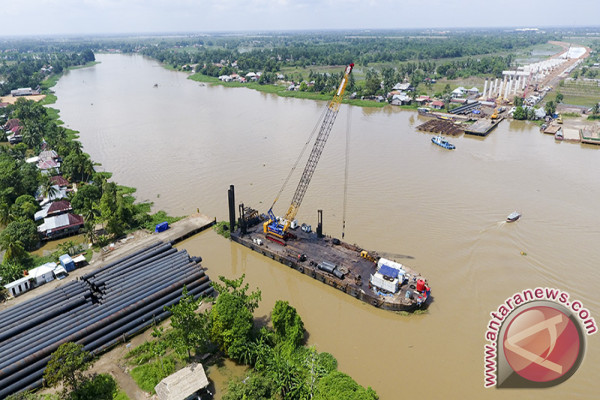 Progres Pembangunan Tol Kapal Betung - ANTARA News Sumatera Selatan